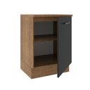 Ver mais imagens de Balcão Madesa Agata 60cm com 1 Porta Rustico Preto