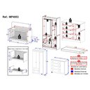Ver imagem 4 de Quarto de Bebê Completo com Berço Americano 3 em 1 e Colchão Incluso Flor Multimóveis MP4953