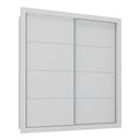 Ver imagem 2 de Guarda-roupas Casal 2 Portas de Correr 4 Gavetas Alasca Multimóveis Mp4311 Branco Branco