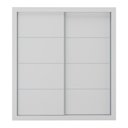 Ver imagem 4 de Guarda-roupas Casal 2 Portas de Correr 4 Gavetas Alasca Multimóveis Mp4311 Branco Branco