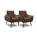 Ver mais imagens de Kit 2 Poltronas Decorativas Opala Recepção Luxo Confortável