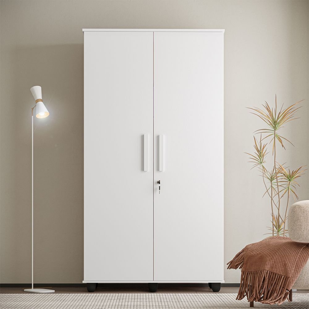 Armário Organizador Kids Liv com 2 Portas e 2 Gavetas Off White