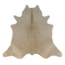 Tapete de couro de boi. Pele bovina natural. 1,80 x 2,10 m. Tons de bege. P1152 - 1