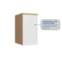 Ver imagem 4 de Modulo Aéreo 1 Porta Elegance 73cm x 54cm Marrom/Angelin/Blanc