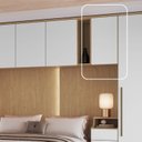 Ver imagem 1 de Modulo Aéreo 1 Porta Elegance 73cm x 54cm Marrom/Angelin/Blanc