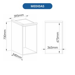 Modulo Aéreo 1 Porta elegance 73cm X 54cm - 5
