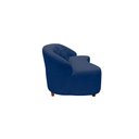 Ver imagem 5 de Namoradeira Sofá Feijão Cancún 130cm Orgânica Suede Azul Marinho