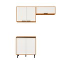 Ver imagem 4 de Armário Multiuso Lavanderia Modulada 3 Peças 160cm Ravena Poliman Móveis