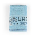 Ver imagem 1 de Toalha de Banho Infantil Pitico 1,15m X 75cm 100% Algodão Macio - Game Azul