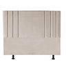 Cabeceira Estofada Casal Grécia 140cm Suede Bege - 1