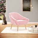 Ver mais imagens de Poltrona Giovana Suede Rosa Bebê Natural