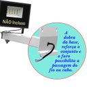 Ver imagem 2 de Suporte Refletor Inclinado Parede Braço 20 Cm Branco