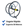 Enrolador Suporte Mangueira Jardim Até 50 Metros Em Aço - 2
