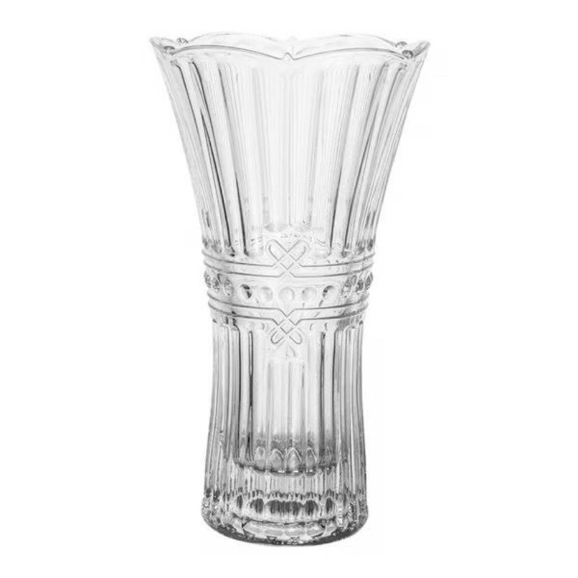 Vaso Floreiro Acinturado Fratello em Cristal Ecológico 13xa24cm Lhermitage - 5