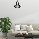 Ver imagem 2 de Luminária Teto tipo Pendente GANCHO MDF Completa -:Preta