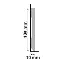 Ver imagem 2 de Rodapé de Poliestireno 10cm Liso Branco 2m - Santa Luzia