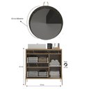 Ver imagem 2 de Gabinete de Banheiro 80cm com Cuba e Espelho Ref 820 Cewal - Itapuã/portoro