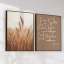 Ver imagem 2 de Quadro Decorativo Trigo e Versículo Bíblico