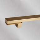 Ver imagem 2 de Puxador Alça Dupla para Porta Living - 500mm - Dourado Matte - Zen Design