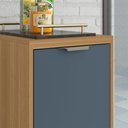 Ver imagem 5 de Balcão de Cozinha 40 Cm Colors 1 Porta 100% Mdf Freijó/azul Secreto - Kits Paraná
