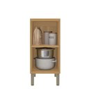 Ver imagem 3 de Balcão de Cozinha 40 Cm Colors 1 Porta 100% Mdf Freijó/azul Secreto - Kits Paraná
