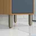 Ver imagem 6 de Balcão de Cozinha 40 Cm Colors 1 Porta 100% Mdf Freijó/azul Secreto - Kits Paraná