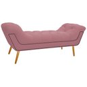 Ver imagem 4 de Kit Cabeceira 195 cm Suede + Calçadeira Madrid Rosa Bebê