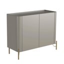 Ver imagem 1 de Balcão Buffet com 2 Portas 98,5cm Pés em Metal 100% Mdf