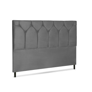 Cabeceira Amsterdã Jbe Moveis King Size 1,95 Casal Diamond Luxo Cama Box Linha Quartos Cinza