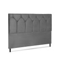 Ver imagem 1 de Cabeceira Amsterdã Jbe Moveis King Size 1,95 Casal Diamond Luxo Cama Box Linha Quartos Cinza