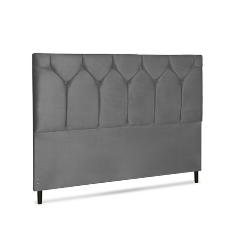 Cabeceira Amsterdã Jbe Moveis King Size 1,95 Casal Diamond Luxo Cama Box Linha Quartos Cinza