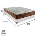 Ver imagem 3 de Cama Box Branco e Colchão Anjos Star Pillow In Molas Ensacadas Casal Anjos
