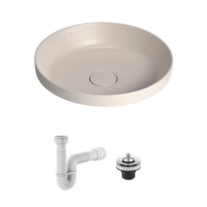 Cuba de Sobrepor Deca Slim 40x40 Redonda Barbante + Válvula + Sifão