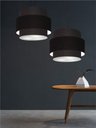 Ver imagem 5 de Lustre para Sala de Jantar Vivare Md-4396 Cúpula em Tecido 60cm