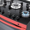 Ver imagem 3 de FOGAO 5 BOCAS VENAX DELPLUS VITREO BL VERMELHO GAS GLP