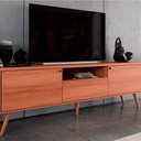Ver imagem 6 de Rack Bancada para Tv de até 70 1 Porta 2 Gavetas Rivire 1.8 Jequitiba
