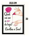 Ver imagem 2 de qual Vai Ser a Cor de Hoje? Escolha a Sua! Quadro Manicure