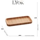 Ver imagem 6 de Bandeja de Bambu Hire Retangular Pequena 20x10x1,5cm Lyor