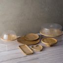 Ver imagem 2 de Bandeja de Bambu Hire Retangular Pequena 20x10x1,5cm Lyor