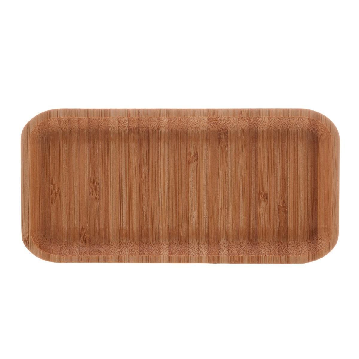 Bandeja de Bambu Hire Retangular Pequena 20x10x1,5cm Lyor - 5