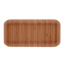 Ver imagem 5 de Bandeja de Bambu Hire Retangular Pequena 20x10x1,5cm Lyor