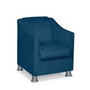 Ver imagem 4 de Mini Poltrona Cadeira Infantil Tilla de Criança Suede Azul Marinho