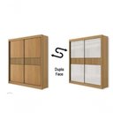 Ver imagem 2 de Guarda Roupa Santorini 2 Portas Ripado Cinamomo - D Doro