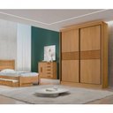 Ver imagem 1 de Guarda Roupa Santorini 2 Portas Ripado Cinamomo - D Doro
