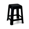 Banco Plastico Adulto Banquinho Banqueta Resistente Multiuso Preto - 1