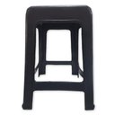 Ver imagem 3 de Banco Plastico Adulto Banquinho Banqueta Resistente Multiuso Preto