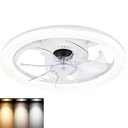 Ver imagem 1 de Ventilador Lustre Lampada de Teto Luxo Grande Led Ajustavel Controle 3 em 1 Quarto Casa Apartamento