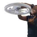 Ver imagem 7 de Ventilador Lustre Lampada de Teto Luxo Grande Led Ajustavel Controle 3 em 1 Quarto Casa Apartamento