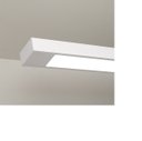 Ver imagem 2 de Luminária Pendente Retangular 125cm Branco + 2 Lâmpada TuboLED 18w - Branco Quente 3000k