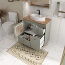 Ver imagem 3 de Conjunto para Banheiro Júlia C/ Pés 78cm e Espelheira - Fabribam